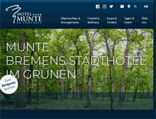 Tablet Screenshot of hotel-munte.de